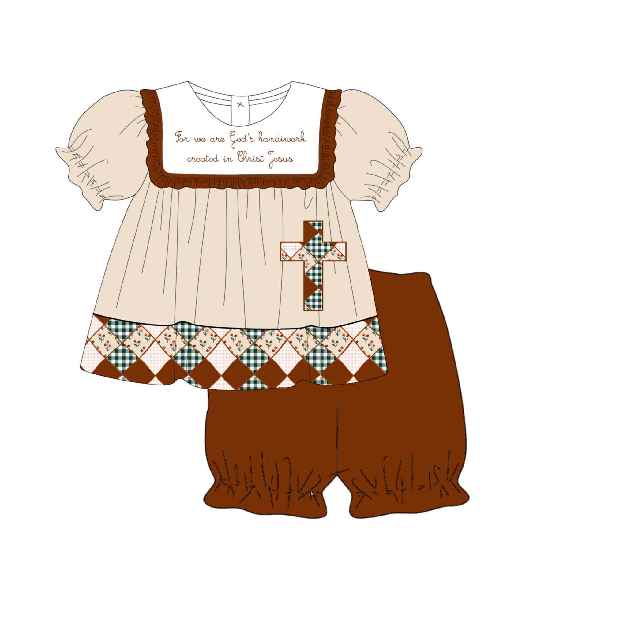 God’s Handiwork Girl’s Bloomer Set